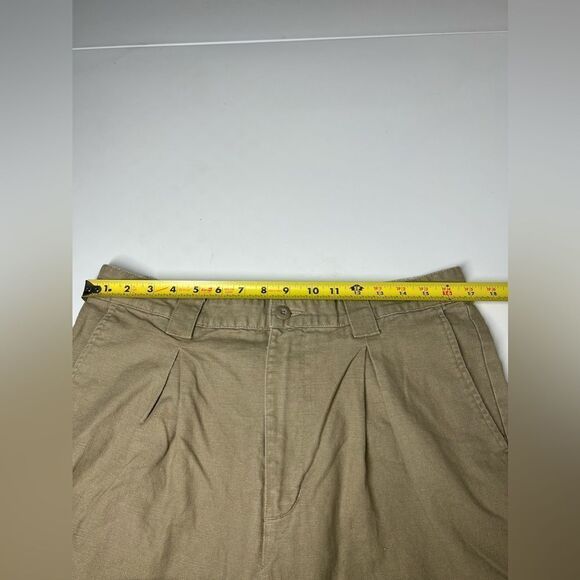 Vintage Arizona High Waist Linen Pants Size 34W/ 25L Beige - Picture 10 of 14